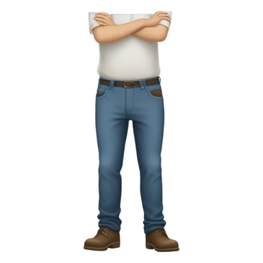 MN with empty pants pockets sticker