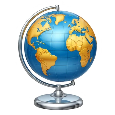 Time Zone Globe sticker