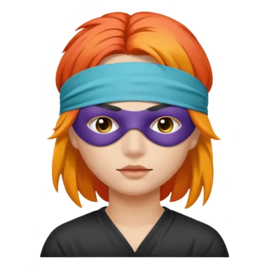 Blindfold person with different colors of hair. No trusting games with people blindfolded behind steering wheel sticker