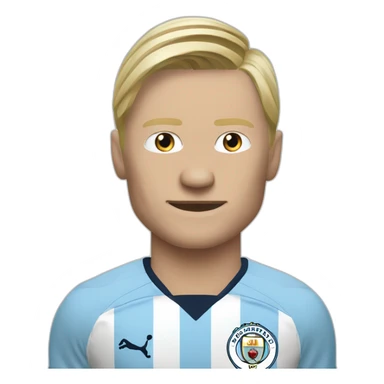 Erland haaland Man City footballer sticker