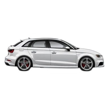 Audi s3 facelift low angle view sticker