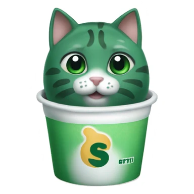 palmeiras FC cat bubble tea sticker