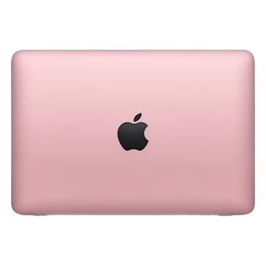 back of baby pink MacBook  sticker