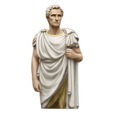Julius Caesar statue sticker