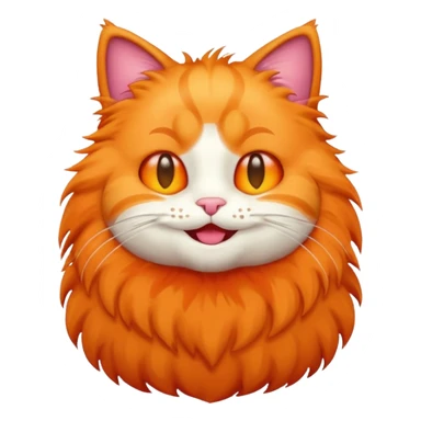 Emoji cat full body sticker