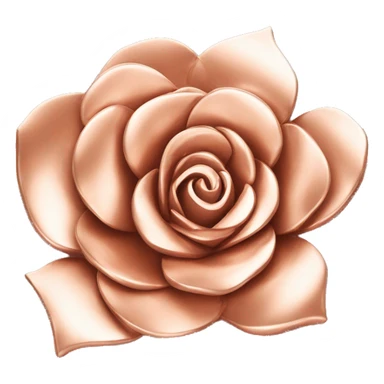 Rose gold flower sticker