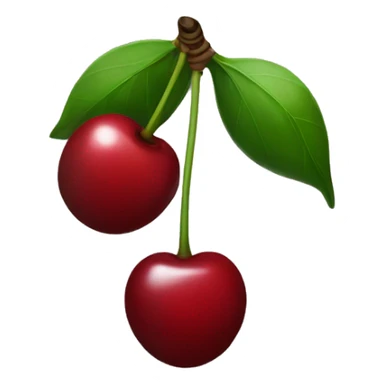 a single cherry that is black sticker