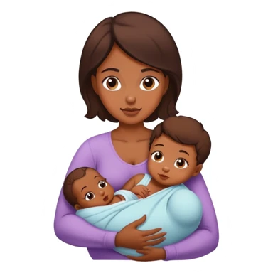 Woman breastfeeding baby  sticker