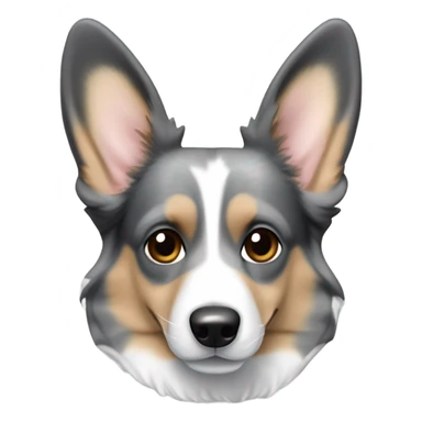 Blue Merle welsh corgi sticker