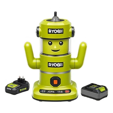 RYOBI ONE+ 18V Cordless Compact Router Kit with 2.0 Ah Battery emoji style  sticker