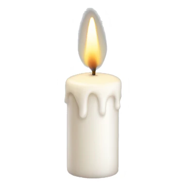 Christmas white candle  sticker