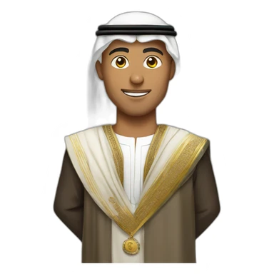 Ronaldo in arab dress sticker