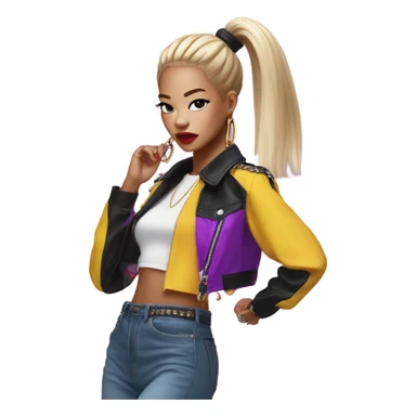 lisa blackpink from born again MV sticker