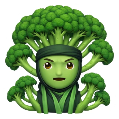Spiritual ninja broccoli colony sticker