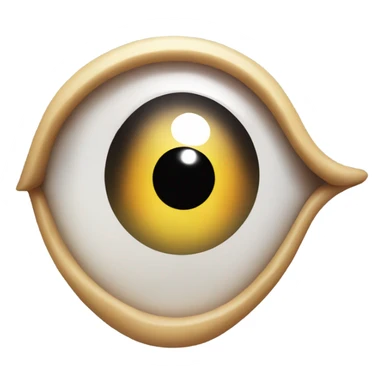 one eye looking to the left sticker