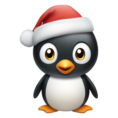 Cute Christmas penguin  sticker