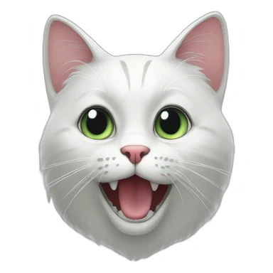 Cat the ghost of opera sticker