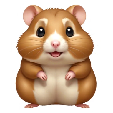 Cinematic Comical Brown Hamster Portrait Emoji, Head tilted dramatically with an exaggeratedly amused expression, featuring a striking rich brown coat with a playful shine, wide, expressive dark eyes filled with humorous disbelief, Simplified yet hilariously expressive features, highly detailed, glowing with a slightly sassy glow, high shine, dramatic yet playful, stylized with an air of cheeky mischief, bright and endearing, soft glowing outline, capturing the essence of a spirited and over-the-top hamster, so meme-worthy it feels like it could side-eye its way into internet fame instantly! sticker