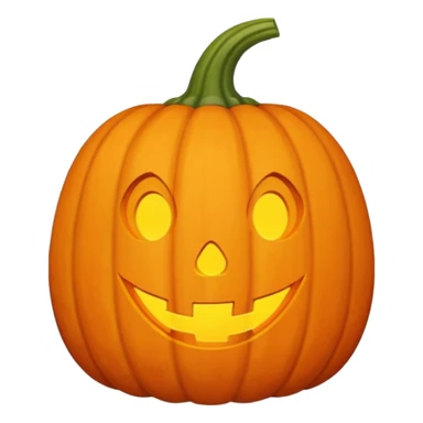 Cute Halloween pumpkin with a smile and 1930s style  sticker