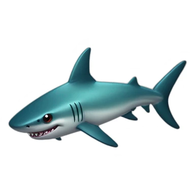 Star eyed shark sticker