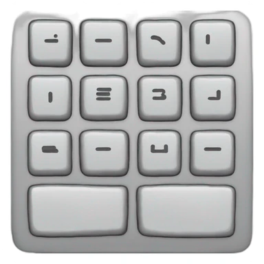 keyboard with 3 keys for B, W and H sticker