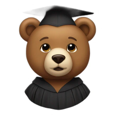 Kanye West's Graduation Bear from Graduation Cover sticker