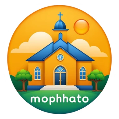 a logo of mophato private school sticker