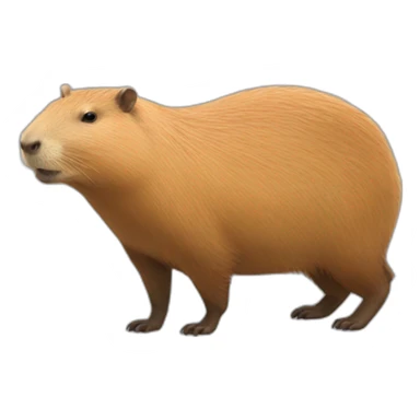 Capybara réaliste sticker