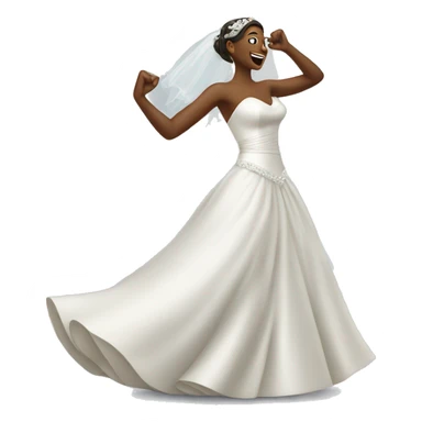 Bride dancing sticker