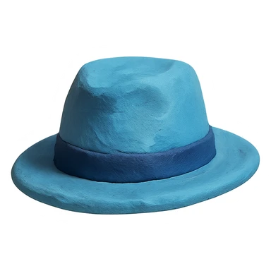 claymation style hat sticker