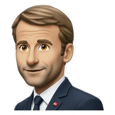 Emanuel macron sur Achraf Hakima sticker