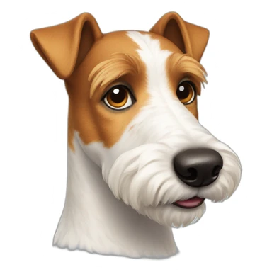 Dog fox terrier sticker