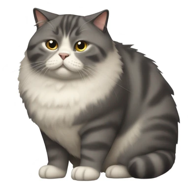 Incredibly obese cat sticker