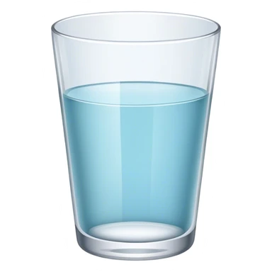 empty water glass sticker