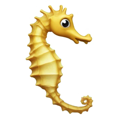 Seahorse with bubbles around sticker