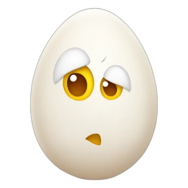 Angry egg sticker