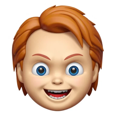 Un emojin de chuky sticker