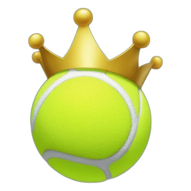 tennis ball in crown sticker