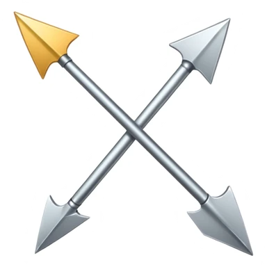 An arrow emoji sticker