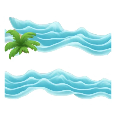 beach with waves sticker