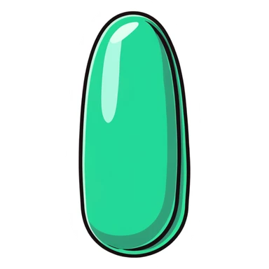 cartoonish metal nail in a wall, exaggerated features sticker