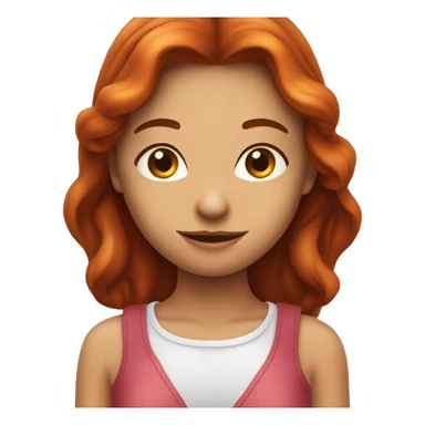 Visag d'une fille amoureuse et qui est toute rouge de honte  sticker