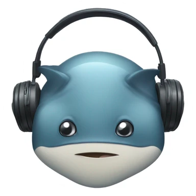 stingray smiling with headphones sticker