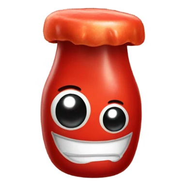 ketchup with hat on it sticker