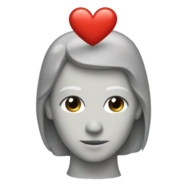 middle thinger with heart on  sticker