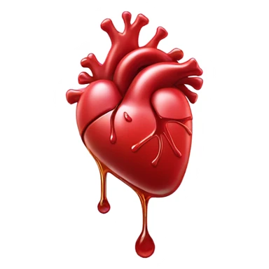 Melting heart sticker