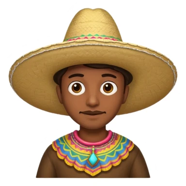 My friend with a sombraro on her head shes brown sticker