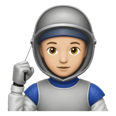 One of the two people who are fencing sticker