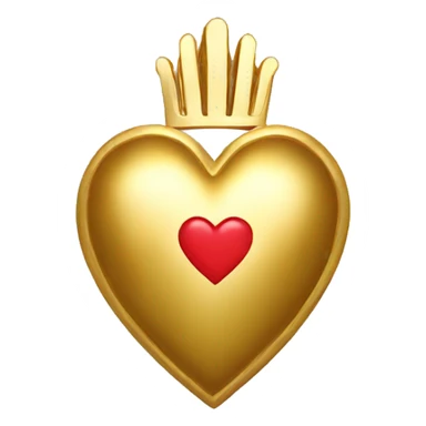 gold sacred heart sticker