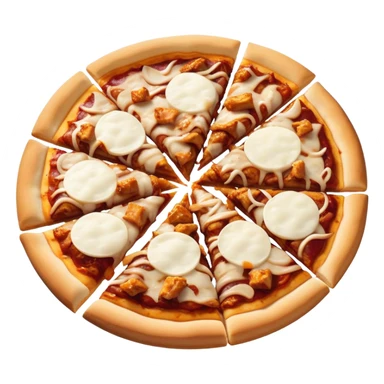 Bbq chicken pizza sticker